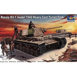 Trumpeter 00359 Modelbouw Rusland spel KV 1 (1942) Heavy Gust Turret Tank