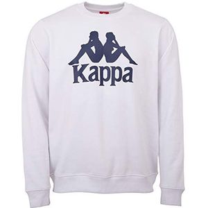 Kappa Sertum Sweatshirt voor heren, uniseks, Wit.
