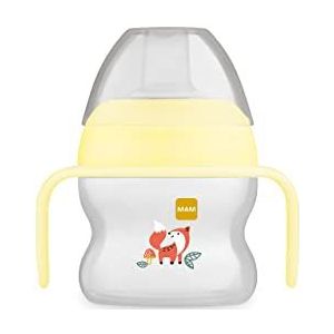 MAM Starter Cup - Babydrinkbeker - 150 ml - drinkbeker met antislip handgrepen - vanaf 4 maanden - vos