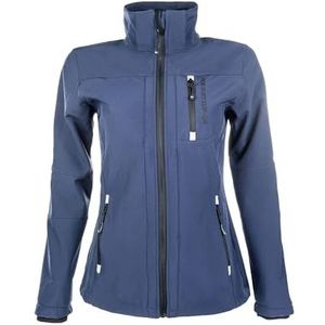 HKM 5273 Softshelljas voor dames en meisjes, met capuchon, Donkerblauw