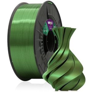 WINKLE PLA Silk filament 1,75 mm Ierland groen voor 3D-printen, PLA spoel 300 g, filament voor 3D-printers, 3D-printmaterialen in filament, maatnauwkeurigheid +/- 0,05 mm, zijdeafwerking