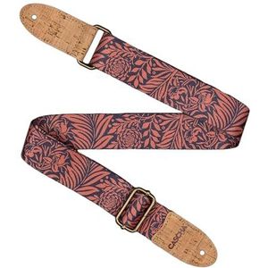 CASCHA Veganistische ukelele riem - Jungle Pink - Verstelbare en comfortabele ukelele riem gemaakt van milieuvriendelijke materialen, duurzaam en elegant, past bij iedereen