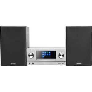 Kenwood M-9000S-S Micro-hifi-systeem met CD, Dab +, internetradio, Spotify, FM, Bluetooth, USB en groot TFT-kleurendisplay