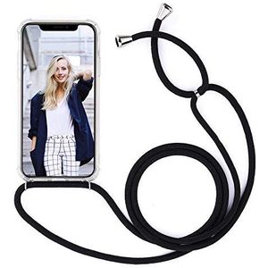 YuhooTech Halsketting voor iPhone 11 Pro, beschermhoes met koord, nekkoord van koord, voor Smartphone Lanyard Case Holder - Cover halsketting stijlvolle schouderriem