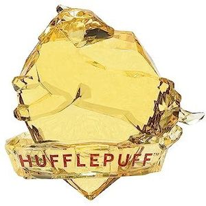 Enesco Facets Figuur The Wizarding World of Harry Potter Huffelpuf House Crest, 8,2 cm, geel