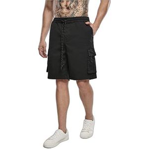 Urban Classics Cargoshorts voor heren met opgestikte zakken, shorts in vele kleuren, maten S - 5XL, Donkershadow