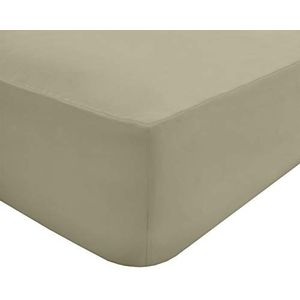 Sleepdown Hoeslaken, draaddichtheid 180, onderhoudsvriendelijk, met diepe zakken van 25 cm, taupe