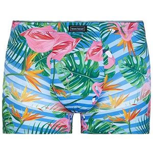 Bruno Banani Summer Vibes korte boxershorts voor heren, flamingo-print, XXL, Flamingo print