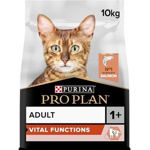 PURINA PRO PLAN Pro Plan Kat Original volwassen kattenvoer rijk aan zalm - voer voor volwassen katten, 10 kg, 1 verpakking