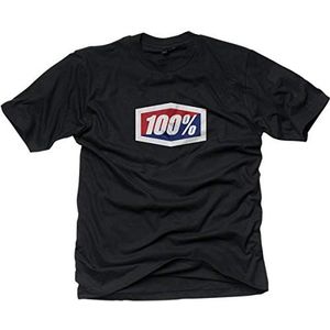 100% CASUAL Officieel merk-T-shirt korte mouw Tee Black – M