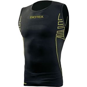 BIOTEX Bioflex Tanktop voor heren, naadloos, 04 Zwart