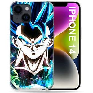 Beschermhoes compatibel met MagSafe voor iPhone 14 (6.1) Manga Dragon Ball Gogeta gezicht