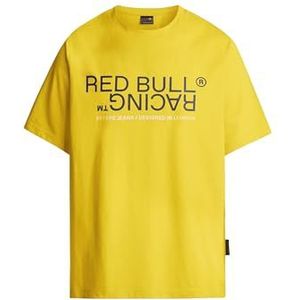 Red Bull Racing X Pepe Jeans T-shirt RBR Graphic Reflect Tee voor heren, geel (geel), M, geel (geel), M, Geel (Geel)