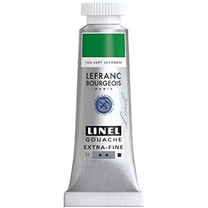 Lefranc Bourgeois Linel Gouache, extra fijn, tube 14 ml, veronese-green serie 1