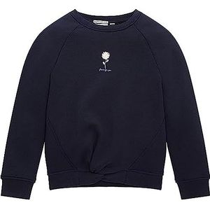 TOM TAILOR Meisjes Printed Sweatshirt, 10668 - Sky Captain Blue., 116-122, 10668 - Sky Captain Blue