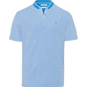 BRAX Style Pollux Two Tone Pique-Polo Col Haut Chemise Homme, Greece, XS
