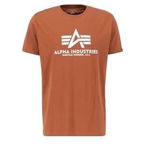ALPHA INDUSTRIES Alpha Industries Basic T-shirt voor heren, 1 stuk, Hazel Brown
