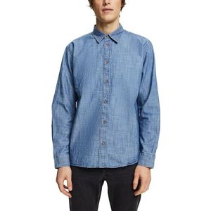 ESPRIT Chemise pour homme, 902/bleu Medium Wa, M