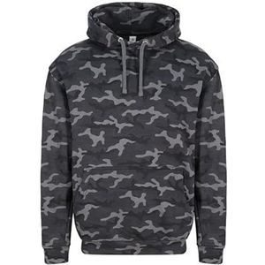 AWDis Just Hoods JH014 Sweatshirt met capuchon Camouflage, Zwarte Camouflage