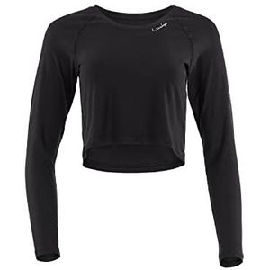 WINSHAPE Aet116ls Yogashirt met lange mouwen voor dames, zwart.