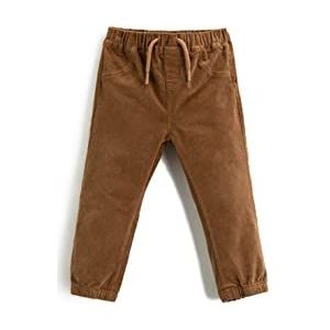 Koton Corduroy Trousers Drawstring Cotton Short Bébés Garçons, Camel (120), 3-4 ans