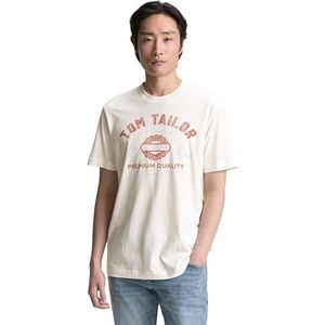 TOM TAILOR 1037735 T-shirt voor heren, 10332 - gebroken wit