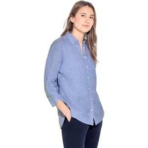 Cecil Chemisier en chambray pour femme, Linen Chambray Blue, XS