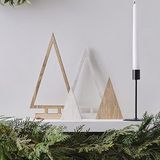 Ginger Ray 4 stuks moderne houten bomen voor kerstdecoratie