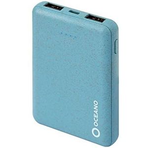 Powerbank SBS Ocean ECO-Friendly 5000mAh 2x USB 2.1A + 1x Micro USB Light Blue