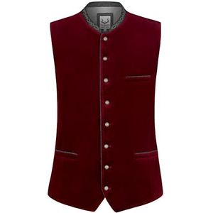 Bergfeuer Gilet traditionnel Lorenzo, bordeaux, 62