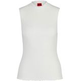 HUGO Haut Swilk Knitted pour femme, Open White110, XL