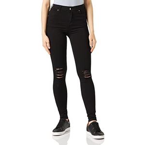 Dr. Denim lexy dames jeans, zwart (Black Ripped Knees A03)