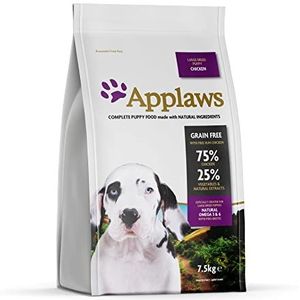 Applaws Droogvoer voor honden, grote puppy's, kip, per stuk verpakt (1 x 7,5 kg)