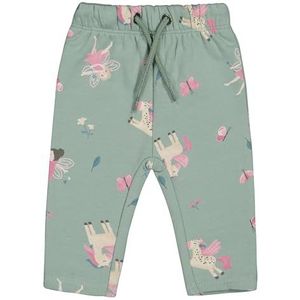 SALT AND PEPPER Pantalon pour bébé fille B.Girls AOP Unicorn, Frosty Green, 74