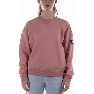 ECOALF, Sweat-shirt Femme Backalf en Coton Bio et Recyclé Col Rond Manches Longues Confortable et Polyvalent Sweat-shirt Basique, rose, XS