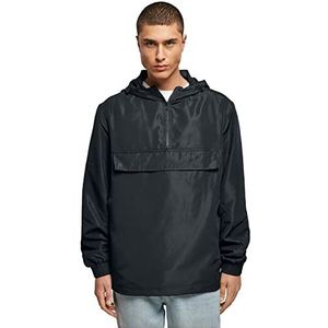 Urban Classics Recycled Basic Pullover Over Jacket voor heren, zwart.