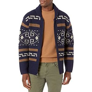 Pendleton The Original Westerley gebreide jas voor heren, marineblauw/bruin