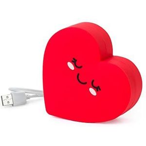 Legami - Draagbare oplader, My Super Power, oplaadbare accu, 8,8 x 10,6 cm, Tema Heart, USB-/micro-USB-oplaadkabel voor de powerbank in de levering van 4 uur, capaciteit 4800 mAh