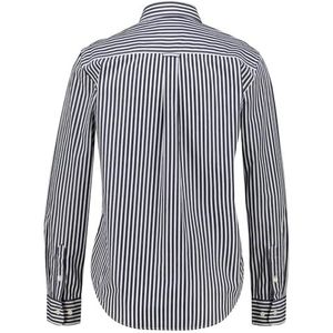 GANT Reg Poplin Stripe Shirt Damesblouse, Klassiek Blauw