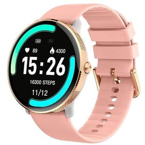 Smartwatch Cool AMOLED-display Forever siliconen roze (oproepen, gezondheid, sport), roze, groot, Roze