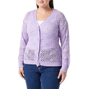 ALARY Cardigan en tricot pour femme 10426983-al01, lilas, taille XXL, lilas, XXL