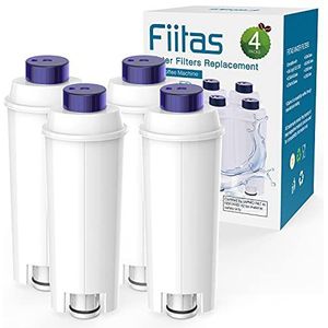 Fiitas DLSC002 waterfilter voor Delonghi waterfilterpatroon geschikt voor Magnifica S ECAM, ESAM, ETAM serie (4 stuks)