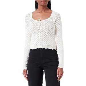 PIECES Pcjudy Ls Cropped Knit Sweatshirt voor dames, Berk