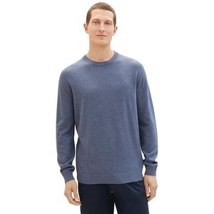 TOM TAILOR 1038426 heren sweater, 18964 - Vintage Indigo Blue Melange