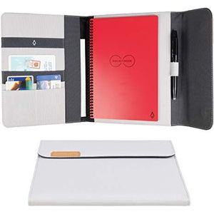 Rocketbook Capsule 2.0 foliohoes voor Core, Panda en Fusion - gemaakt van 100% gerecycled PET-kunststof, penhouder, magnetische sluiting - grijs, Executive A5