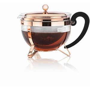 Bodum - 11656-18 - Chambord - Theepot - Roestvrijstalen zeef - 1,3 L - Koper