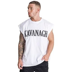 Gianni Kavanagh Kavanagh oversized vest voor heren, wit, Wit.