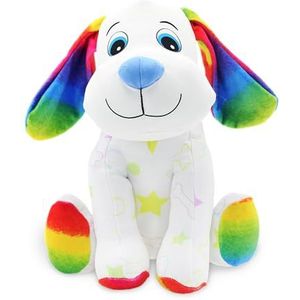 Crayola - Colour Me Plush - Pluche Puppy om te Kleuren met 3 Afwasbare Viltstiften