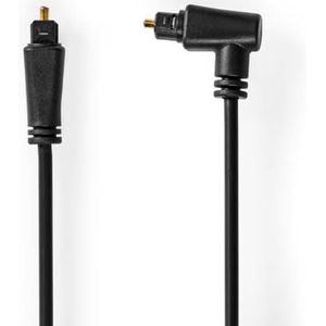 Optische Audiokabel - TosLink Male - TosLink Male - Draaibaar - 1.00 m - Rond - PVC - Zwart - Envelop