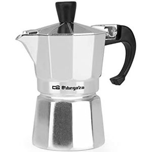 Italiaanse Koffiepot Orbegozo KF 100 1T Zilverkleurig Aluminium - 1 stuk